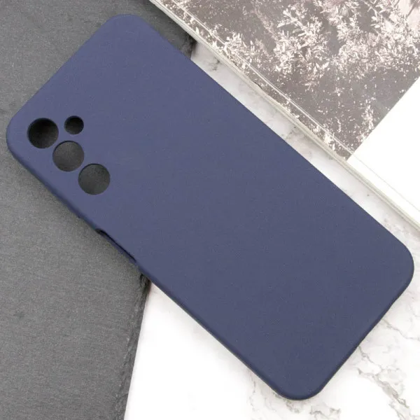 Чехол Silicone Cover Lakshmi Full Camera (AAA) для Samsung Galaxy A14 4G/5G — Темно-синий — фото 5