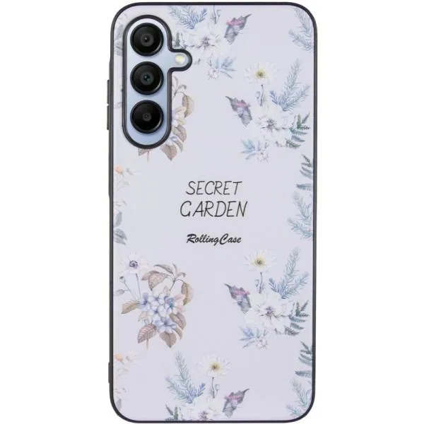 TPU+PC чехол Secret Garden для Samsung Galaxy A15 4G/5G — Белый — фото 2