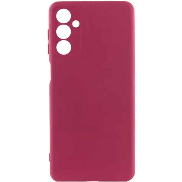 Чохол Silicone Cover Ummi Lakshmi Full Camera (AA) для Samsung Galaxy A15 4G/5G / M15 5G — Бордовий