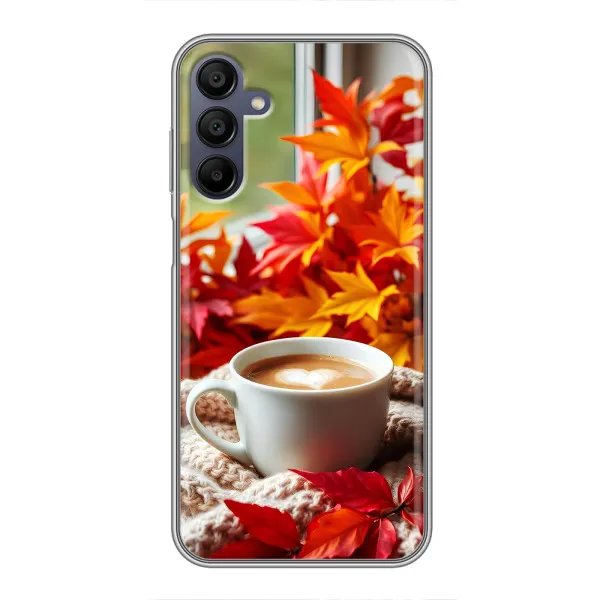 Чохол з принтом «Кава та листя» для Samsung Galaxy A15 (A155) Чохол з принтом «Кава та листя» для Samsung Galaxy A15 (A155)