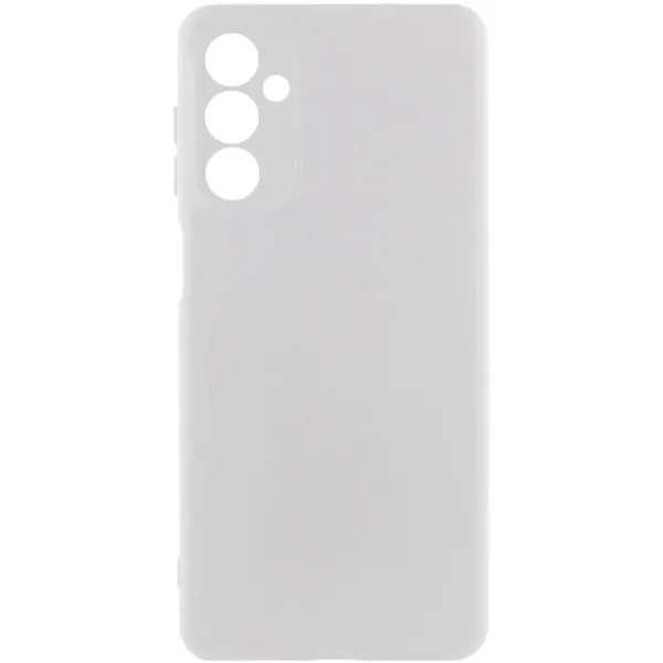 Чехол TPU GETMAN Liquid Silk Full Camera для Samsung Galaxy A18 / A17 — Белый