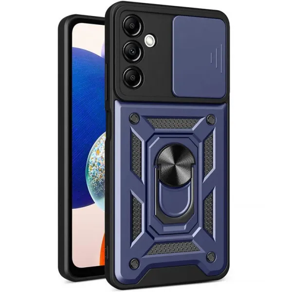 Чехол Ummi Camshield Serge Ring для Samsung Galaxy A18 / A17 / A26 5G — Синий — фото 1