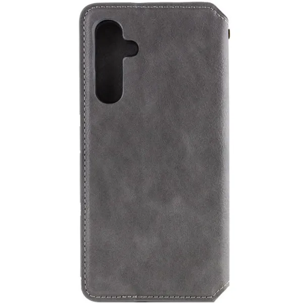 Кожаный чехол-книжка GETMAN Cubic (PU) для Samsung Galaxy A18 / A17 — Серый — фото 3 Кожаный чехол-книжка GETMAN Cubic (PU) для Samsung Galaxy A18 / A17 — Серый — фото 3
