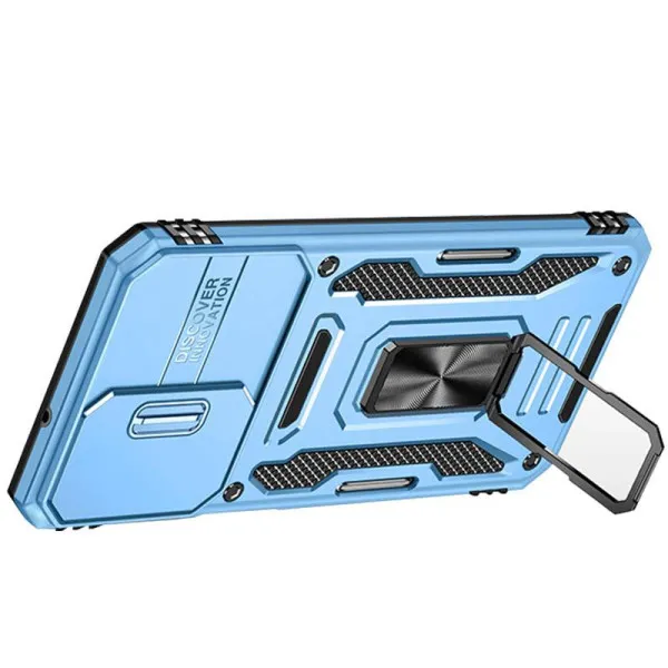 Ударостійкий чохол Camshield Army Ring для Samsung Galaxy A18 / A17 / A16 — Блакитний — фото 2