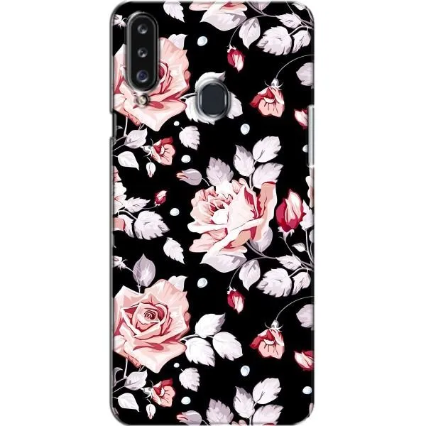 Чехол с принтом «Цветочки на черном» для Samsung Galaxy A20s (A207) Чехол с принтом «Цветочки на черном» для Samsung Galaxy A20s (A207)