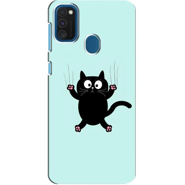 Чехол с принтом «Падающий кот» для Samsung Galaxy A21s Чехол с принтом «Падающий кот» для Samsung Galaxy A21s
