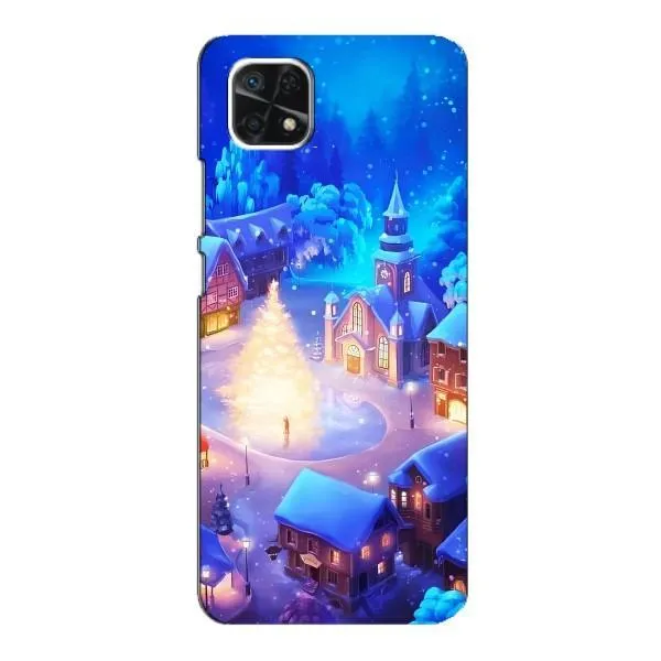 Чехол с принтом «Рождественский город» для Samsung Galaxy A22 5G Чехол с принтом «Рождественский город» для Samsung Galaxy A22 5G