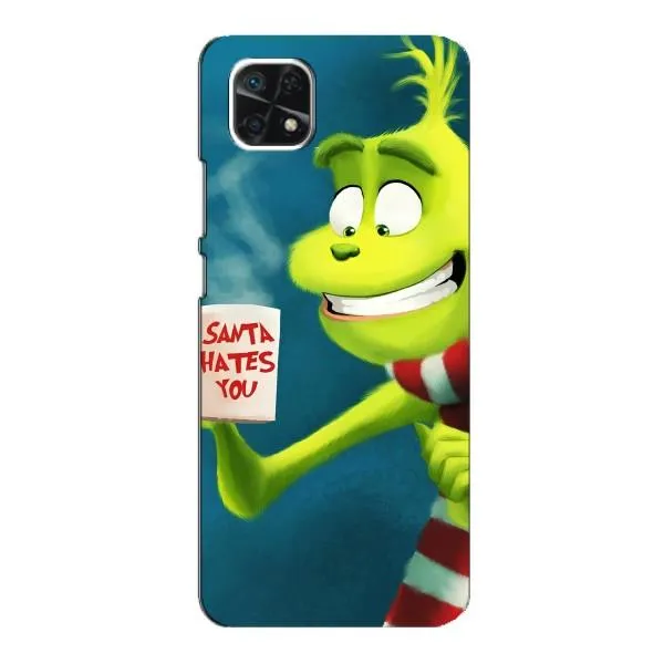 Чехол с принтом «Зеленый Гринч» для Samsung Galaxy A22 5G Чехол с принтом «Зеленый Гринч» для Samsung Galaxy A22 5G