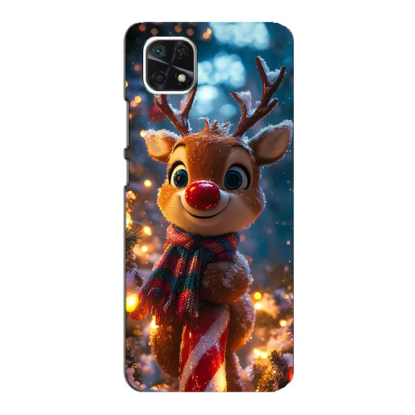 Чехол с принтом «Олень с шарфом» для Samsung Galaxy A22 5G