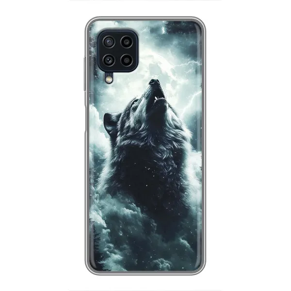 Чохол з принтом «Вовк у хмарах» для Samsung Galaxy A22