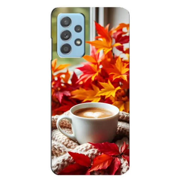 Чехол с принтом «Кофе и листья» для Samsung Galaxy A23 Чехол с принтом «Кофе и листья» для Samsung Galaxy A23