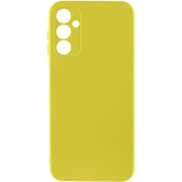 Чехол TPU GETMAN Liquid Silk Full Camera для Samsung Galaxy A24 4G — Желтый — фото 1