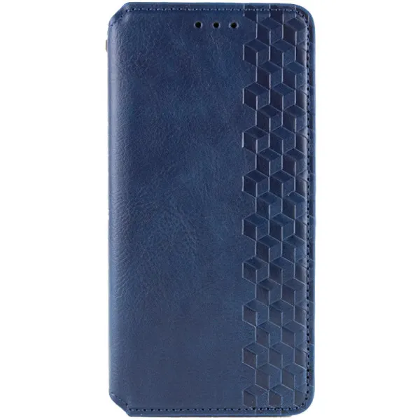 Кожаный чехол-книжка GETMAN Cubic (PU) для Samsung Galaxy A24 4G — Синий — фото 1