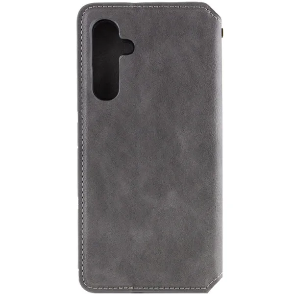 Шкіряний чохол-книжка GETMAN Cubic (PU) для Samsung Galaxy A24 4G — Сірий — фото 2