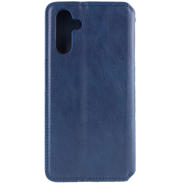Кожаный чехол-книжка GETMAN Cubic (PU) для Samsung Galaxy A24 4G — Синий — фото 2