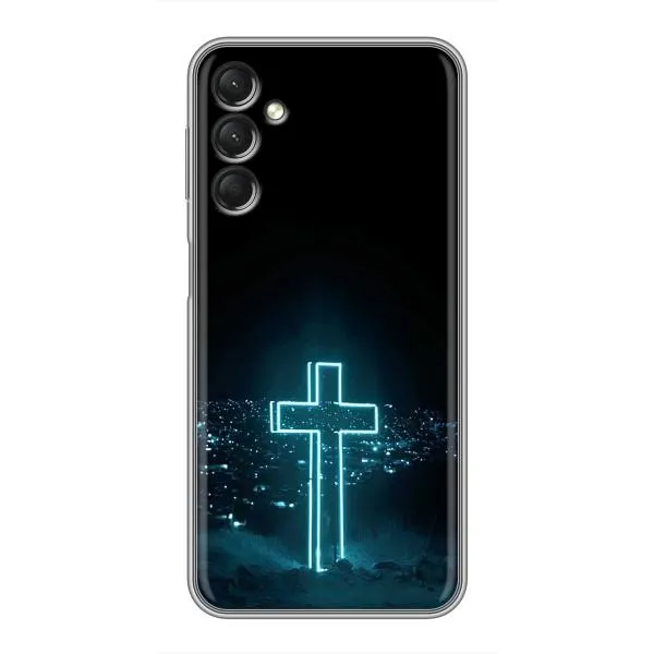 Чехол с принтом «Крест и город» для Samsung Galaxy A24