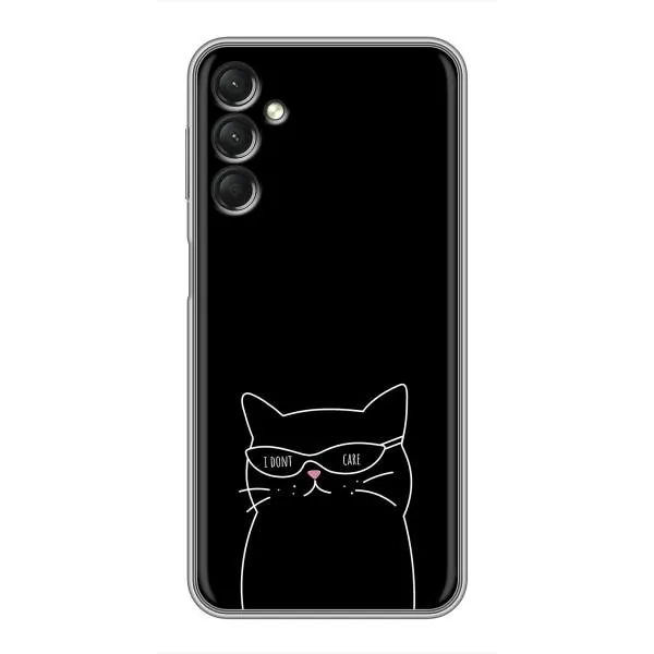 Чехол с принтом «Равнодушный кот» для Samsung Galaxy A24