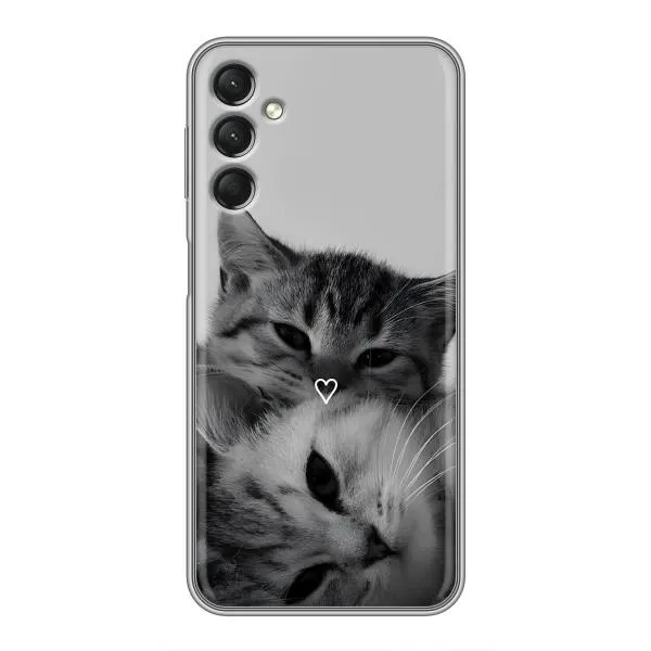 Чехол с принтом «Пара котов» для Samsung Galaxy A24