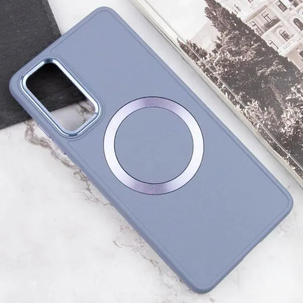 TPU чехол Bonbon Metal Style with Magnetic Fit для Samsung Galaxy A25 5G — Серый — фото 4