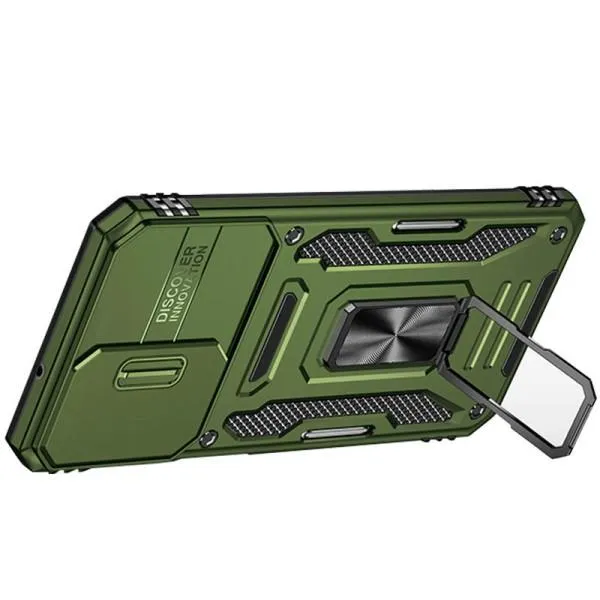 Ударопрочный чехол Camshield Army Ring для Samsung Galaxy A25 5G — Оливковый — фото 4