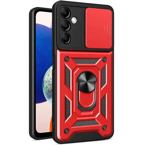 Чехол Ummi Camshield Serge Ring для Samsung Galaxy A25 5G — Красный — фото 1