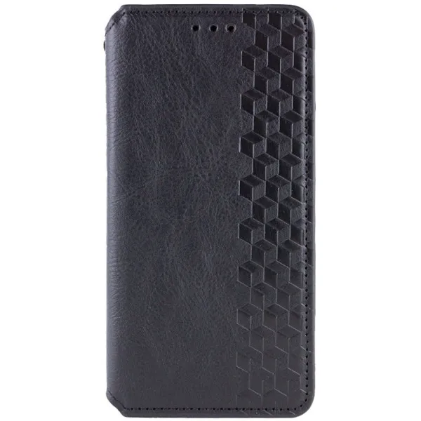 Кожаный чехол-книжка GETMAN Cubic (PU) для Samsung Galaxy A25 5G — Черный — фото 1