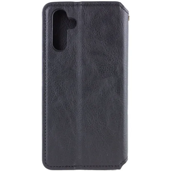 Кожаный чехол-книжка GETMAN Cubic (PU) для Samsung Galaxy A25 5G — Черный — фото 2