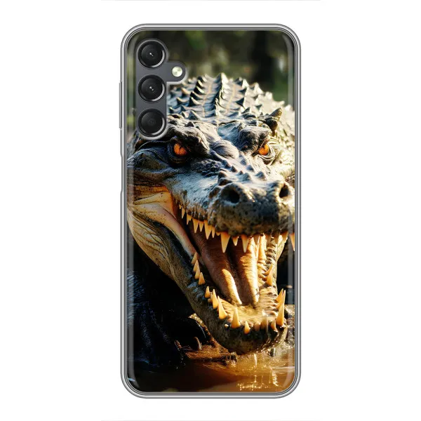 Чехол с принтом «Опасный крокодил» для Samsung Galaxy A25 (A256)