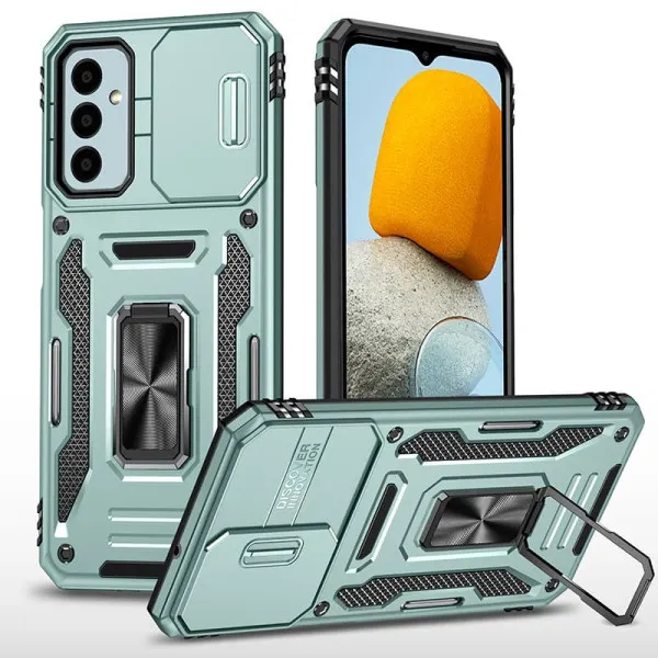 Ударостійкий чохол Camshield Army Ring для Samsung Galaxy A27 — Зелений