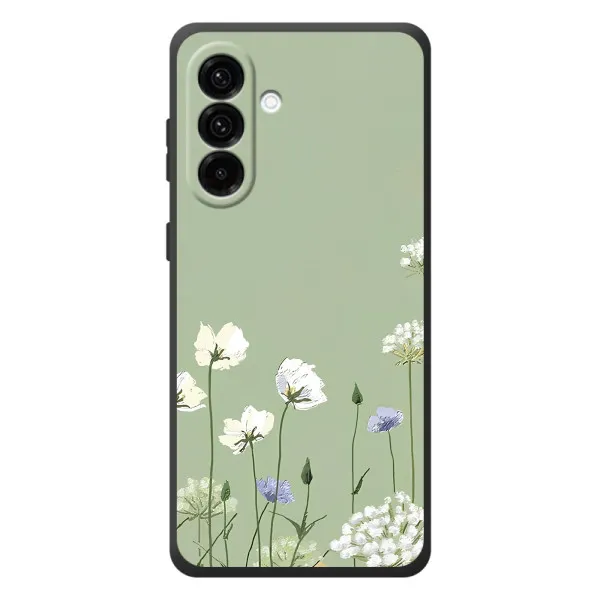 Чехол с принтом «Цветы на зеленом» для Samsung Galaxy A27