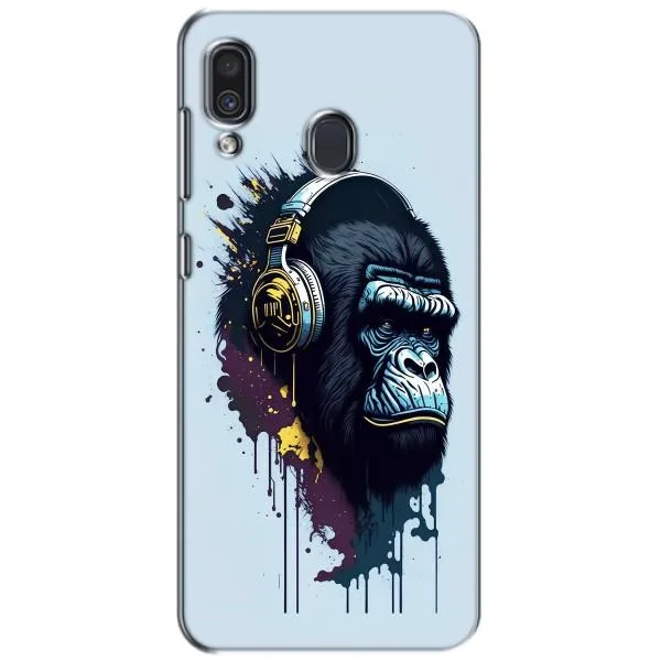 Чехол с принтом «Горилла в наушниках» для Samsung Galaxy A30 2019 (A305F)