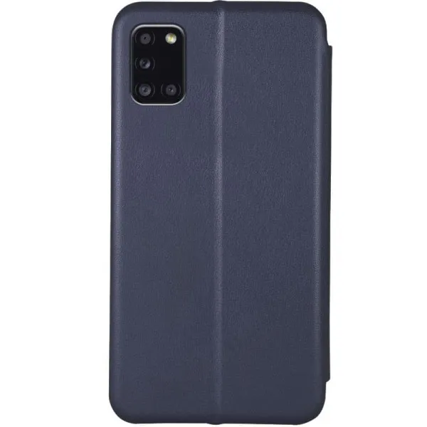 Шкіряний чохол-книжка Classy для Samsung Galaxy A31 — Темно-синій — фото 3