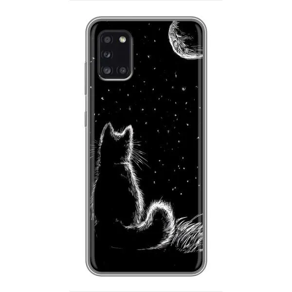Чехол с принтом «Котик и луна» для Samsung Galaxy A31 (A315) Чехол с принтом «Котик и луна» для Samsung Galaxy A31 (A315)