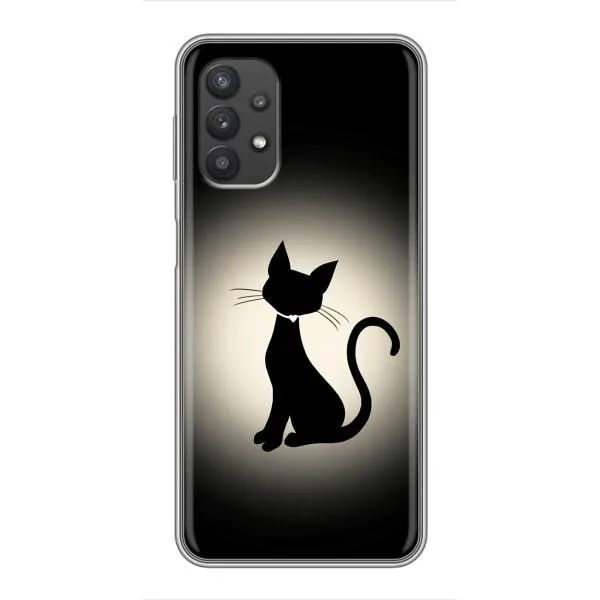 Чехол с принтом «Силуэт котика» для Samsung Galaxy A32 (5G)
