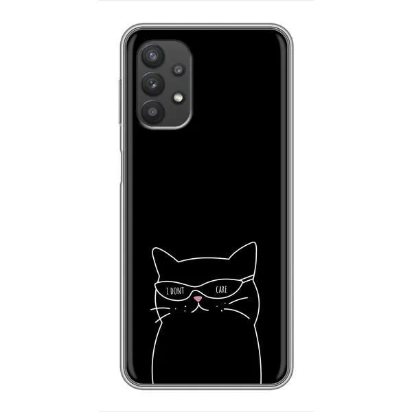 Чехол с принтом «Равнодушный кот» для Samsung Galaxy A32 (5G)