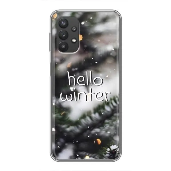 Чехол с принтом «Hello winter» для Samsung Galaxy A32 (5G)