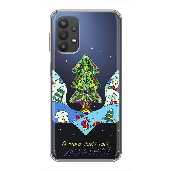 Чехол с принтом «Рождественский герб» для Samsung Galaxy A32 (5G)
