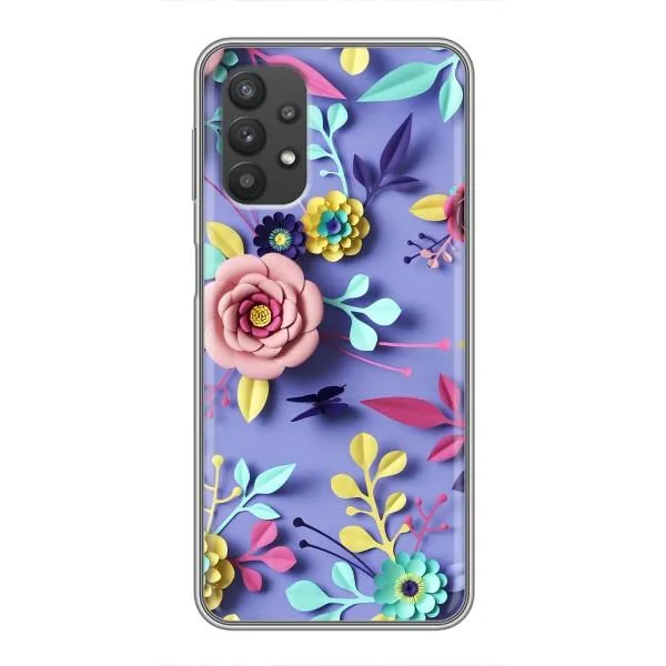 Чехол с принтом «Цветочный дизайн» для Samsung Galaxy A32