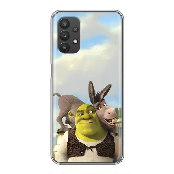 Чехол с принтом «Шрек и Осел» для Samsung Galaxy A32