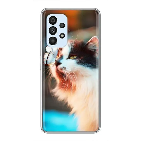 Чехол с принтом «Котик с бабочкой» для Samsung Galaxy A33 (5G) Чехол с принтом «Котик с бабочкой» для Samsung Galaxy A33 (5G)