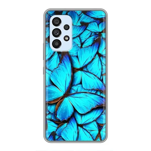 Чехол с принтом «Синие бабочки» для Samsung Galaxy A33 (5G) Чехол с принтом «Синие бабочки» для Samsung Galaxy A33 (5G)