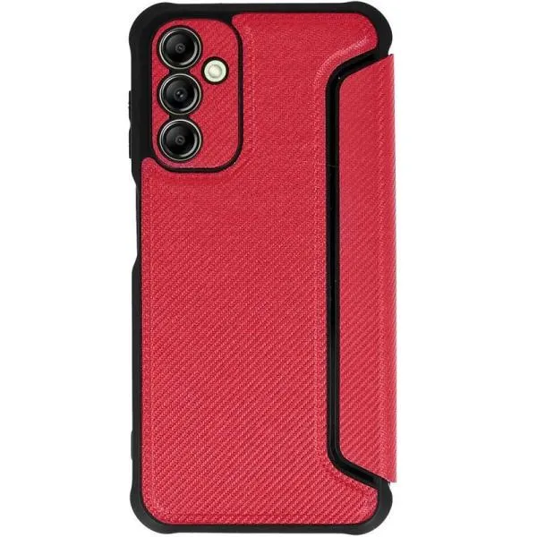 Кожаный чехол-книжка GETMAN Razor (PU) для Samsung Galaxy A35 — Красный — фото 2