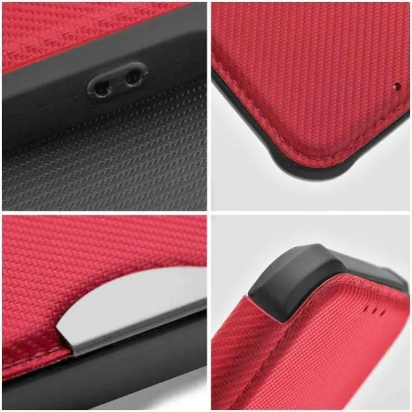 Кожаный чехол-книжка GETMAN Razor (PU) для Samsung Galaxy A35 — Красный — фото 4