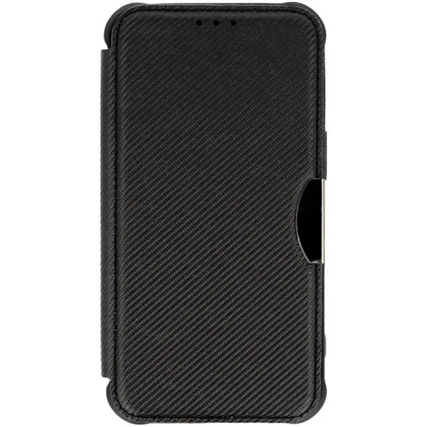 Кожаный чехол-книжка GETMAN Razor (PU) для Samsung Galaxy A35 — Черный — фото 1