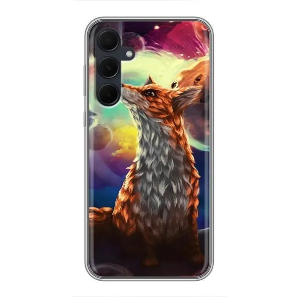 Чехол с принтом «Лисица в космосе» для Samsung Galaxy A35 (5G)