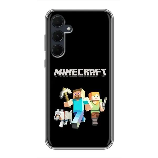 Чехол с принтом «герои Minecraft» для Samsung Galaxy A35 (5G)