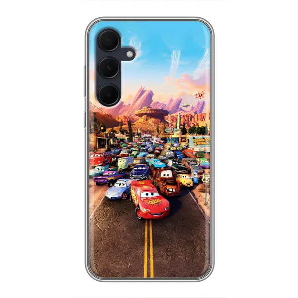 Чехол с принтом «Тачки на трассе» для Samsung Galaxy A35 (5G)