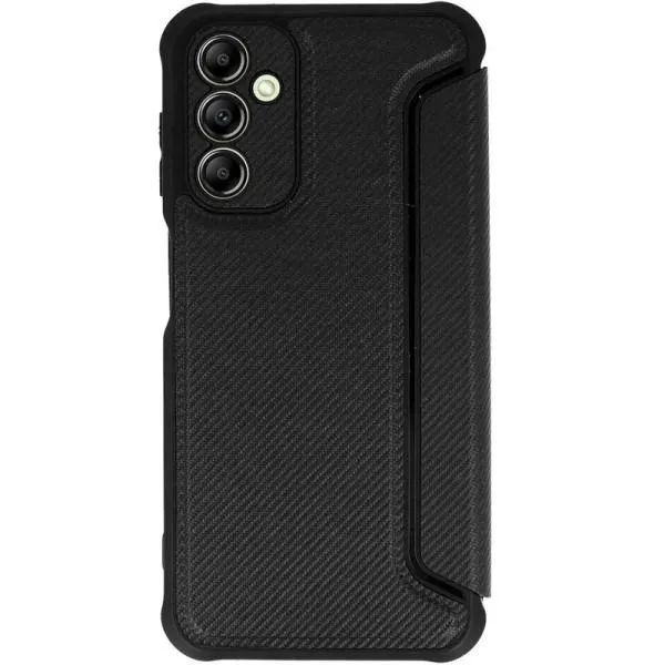 Кожаный чехол-книжка GETMAN Razor (PU) для Samsung Galaxy A36 5G / A56 5G — Черный — фото 2