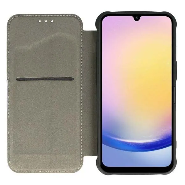 Кожаный чехол-книжка GETMAN Razor (PU) для Samsung Galaxy A36 5G / A56 5G — Черный — фото 4