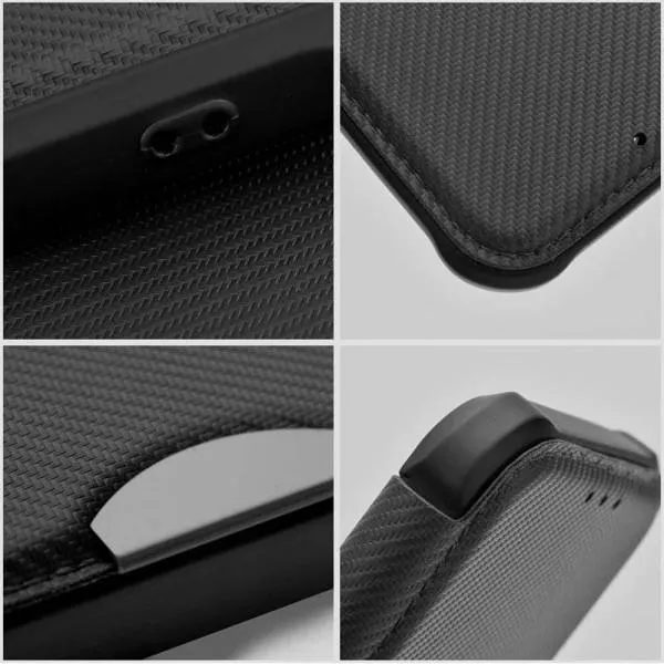 Кожаный чехол-книжка GETMAN Razor (PU) для Samsung Galaxy A36 5G / A56 5G — Черный — фото 5